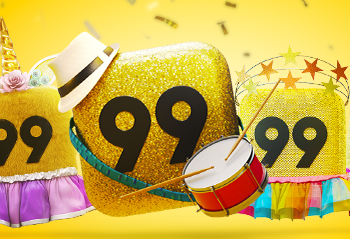 99 POP dá 20% de desconto em corridas e realiza ações no Fortal 2019