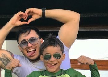 Os 10 melhores momentos de Wallas Arrais com o filho