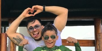 Os 10 melhores momentos de Wallas Arrais com o filho