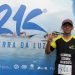 Participante da Corrida 21k Terra da Luz homenageia a maratona com tatuagem da medalha