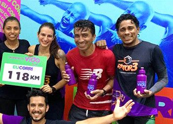 Academia da Vida promove doação de alimentos para cada km percorrido