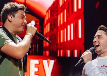 Jonas Esticado grava música com Wesley Safadão