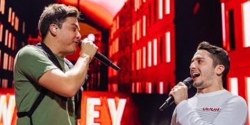 Jonas Esticado grava música com Wesley Safadão