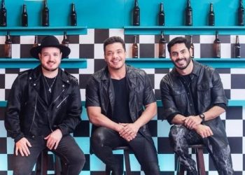 Israel e Rodolffo gravam clipe em Fortaleza com Wesley Safadão; veja imagens