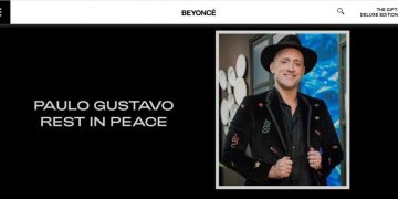 Beyoncé homenageia humorista Paulo Gustavo em site oficial