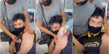 Personal trainer cearense desmaia ao tomar vacina contra a Covid e vídeo viraliza; assista