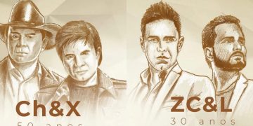 Chitãozinho e Xororó e Zezé Di Camargo e Luciano celebram carreira em show comemorativo em Fortaleza
