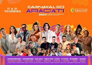 Confira a programação completa do Carnaval de Aracati 2023
