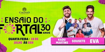 Ensaio do Fortal traz shows da Banda Eva, Kadu Martins e outras atrações