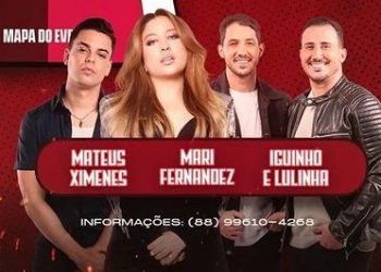 “Pra Lascar o Coração” traz shows de Mari Fernandez, Mateus Ximenes, Iguinho e Lulinha em Sobral. Saiba tudo sobre o evento