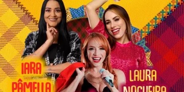 Arraiazim Goxtoso chega ao Naútico com Vitória Fernandez, Iara Pamella e Laura Nogueira