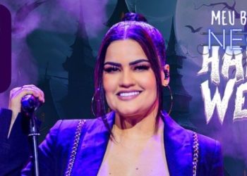 Mara Pavanelly realiza show exclusivo em edição de Halloween do Meu Bloco é Neon